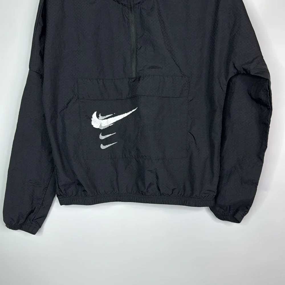 Nike Epic Training Track Pullover Black Running Jacket Size XS